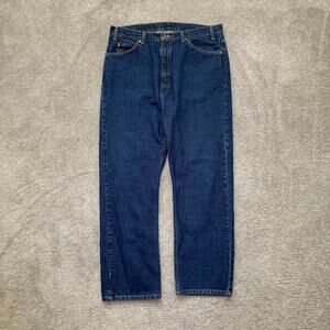 Vintage Levis Orange Tab 505 Jeans Mens 38x30 Regular Fit Straight Leg Made USA